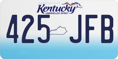 KY license plate 425JFB