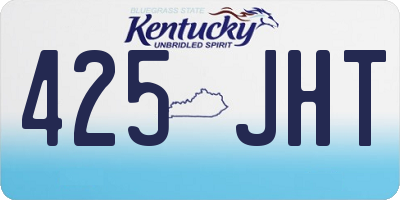 KY license plate 425JHT