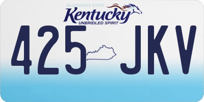 KY license plate 425JKV
