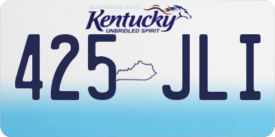 KY license plate 425JLI