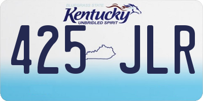 KY license plate 425JLR