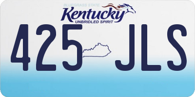 KY license plate 425JLS
