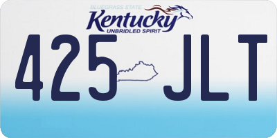 KY license plate 425JLT