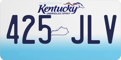 KY license plate 425JLV