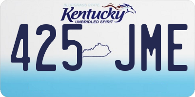 KY license plate 425JME
