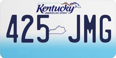 KY license plate 425JMG