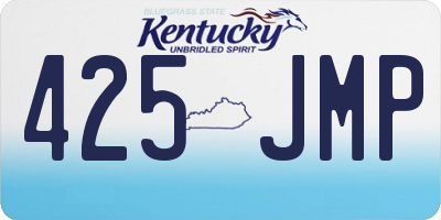 KY license plate 425JMP