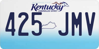 KY license plate 425JMV