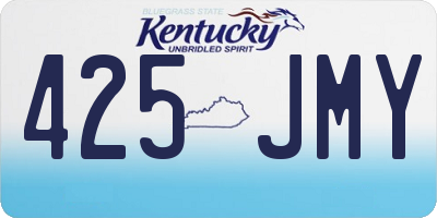 KY license plate 425JMY