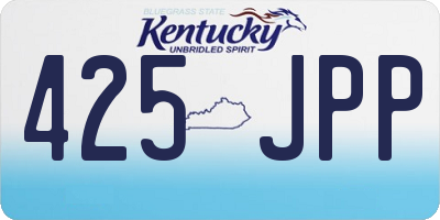 KY license plate 425JPP
