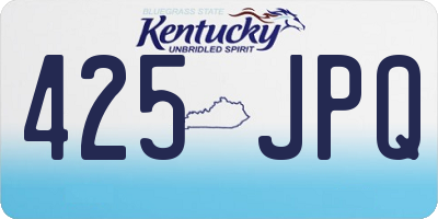 KY license plate 425JPQ