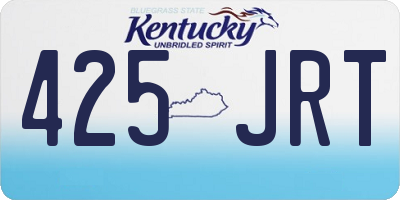 KY license plate 425JRT