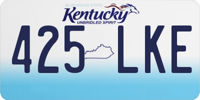 KY license plate 425LKE