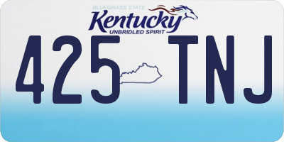 KY license plate 425TNJ