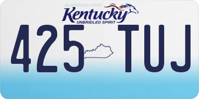 KY license plate 425TUJ