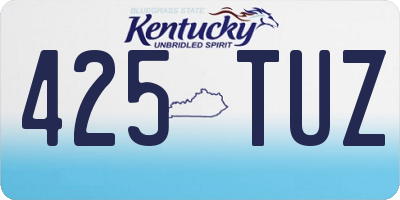 KY license plate 425TUZ
