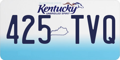KY license plate 425TVQ