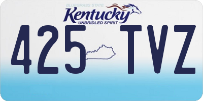 KY license plate 425TVZ