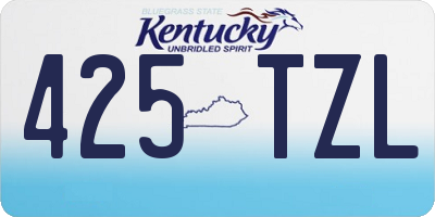 KY license plate 425TZL