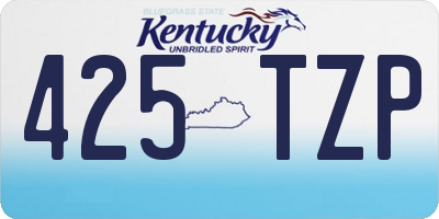 KY license plate 425TZP