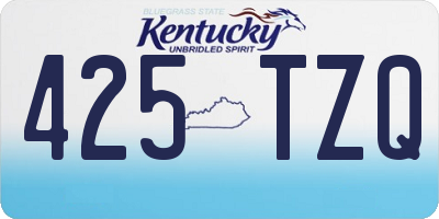 KY license plate 425TZQ