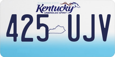 KY license plate 425UJV