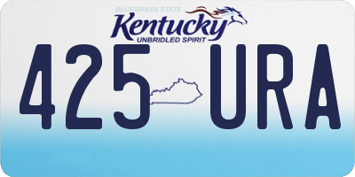 KY license plate 425URA