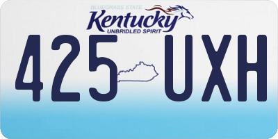 KY license plate 425UXH