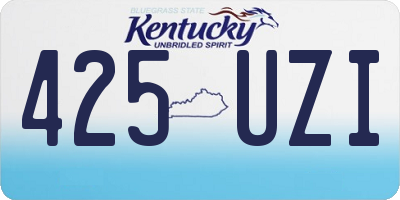 KY license plate 425UZI