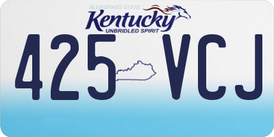 KY license plate 425VCJ