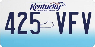 KY license plate 425VFV