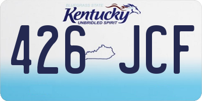 KY license plate 426JCF