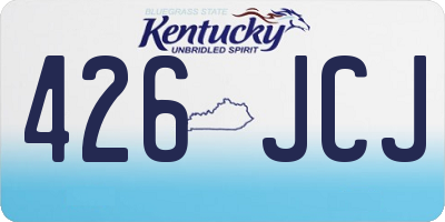 KY license plate 426JCJ