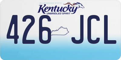 KY license plate 426JCL