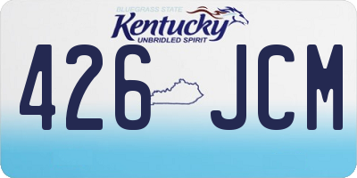 KY license plate 426JCM