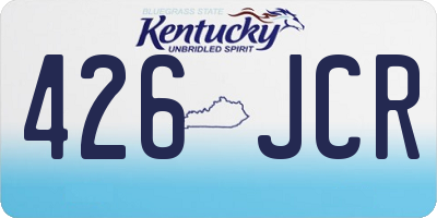 KY license plate 426JCR