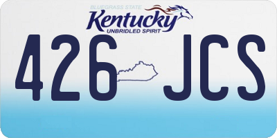 KY license plate 426JCS