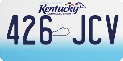 KY license plate 426JCV