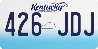 KY license plate 426JDJ