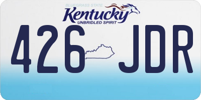 KY license plate 426JDR