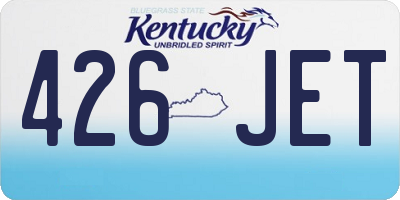 KY license plate 426JET