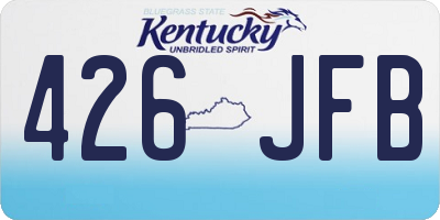 KY license plate 426JFB