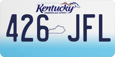 KY license plate 426JFL