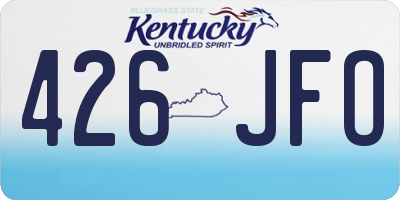 KY license plate 426JFO