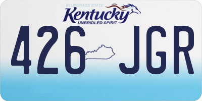 KY license plate 426JGR