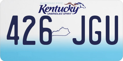 KY license plate 426JGU