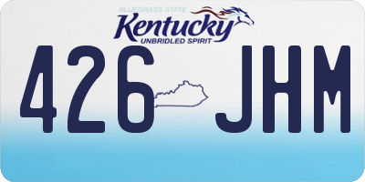 KY license plate 426JHM