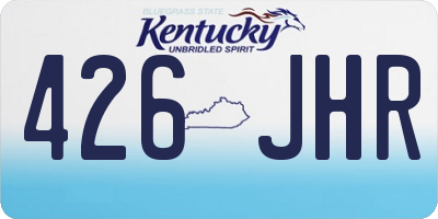 KY license plate 426JHR