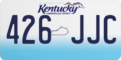 KY license plate 426JJC