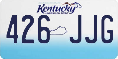 KY license plate 426JJG
